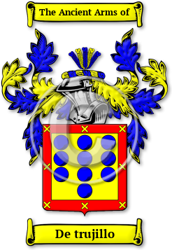 De trujillo Family Crest Download (jpg) Legacy Series - 150 DPI